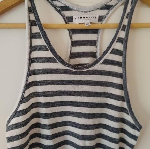 🌞Community Linen Striped Tank ~ Size XS - Picture 4 of 6